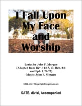 I Fall Upon My Face and Worship SATB choral sheet music cover